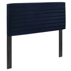 Modway - Tranquil Chenal Touffé Tête de lit King/King de Californie, Bleu Minuit-Tête de lit Channel Tufted King/California King