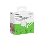 Belkin - Chargeur secteur rapide USB 45 W avec câble USB-C vers USB-C de 1 mètre-Chargez rapidement l'iPhone 16 Pro de 0 à 50 % en 28 minutes ou le Samsung Galaxy S23 de 0 à 50 % en 30 minutes.