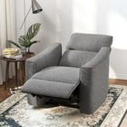 HOMCOM - Fauteuil inclinable électrique avec ports USB - gris foncé-Tissu chenille doux et agréable pour la peau pour un confort optimal 