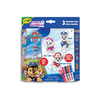 Crayola - Animaux Scribble Scrubbie Pat’Patrouille, 3 pièces-Ensemble de jeu scribble scrubbie : l'ensemble comprend trois de vos personnages préférés de pat’patrouille : Chase, Marcus et Stella, ainsi que 4 marqueurs lavables et une brosse