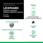 CIG - Cartouche de toner Lexmark E360 remise à neuf - rendement élevé - noir- Écologique : Remanufacturé à partir d'une cartouche Lexmark originale recyclée