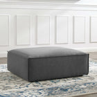 Modway - Restore Ottoman - Charbon de bois-Rembourrage en tissu polyester durable