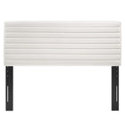 Modway - Tranquil Chenal Touffé Tête de lit King/King de Californie, Blanc-Rembourrage en mousse dense