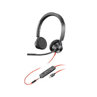 HP - Casque filaire stéréo USB-C Poly Blackwire 3325 - Noir-Facilite la collaboration grâce à la qualité audio et à la fiabilité de la signature Poly.