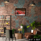 Chicago Blackhawks 20x29 2015 Stanley Cup - Toile encadree - 31" x 22"-Sous licence officielle de la LNH et de l'AJLNH