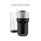 Nespresso - Machine à Café et Espresso Vertuo Pop+ Deluxe par De’Longhi - Argent-Simple et ultra pratique : préparation du café en une seule touche