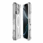 Itskins - Étui Hybrid_R MagSafe pour iPhone 17 - Transparent-Optimisé pour le bouton de contrôle de la caméra