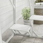 PawHut - Enclos extérieur pour chat Catio - 71 po x 31,5 po x 44 po - blanc-Convient aux chats, lapins, chiens et autres petits animaux 