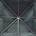 Outsunny - Housse de rechange pour toit de gazebo carré à 2 niveaux 10 pi L x 10 pi l, gris charbon-Léger et portable