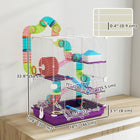 PawHut - Cage pour hamster à 5 niveaux 18,1 po L x 11,8 po l x 22,8 po H - violet-Non adapté aux races plus grandes telles que les hamsters syriens 