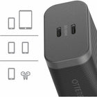 OtterBox - Chargeur mural double USB-C Premium Pro à charge rapide de 60 W - Noir-Charge sûre avec USB-Power Delivery (PD) et alimentation programmable (PPS)