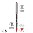 uni-ball – Stylos à bille roulante Vision – 0,7 mm – rouge – paquet de 12  -Pointe fine de 0,7 mm