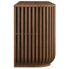 Modway - Fortitude 75" Armoire de rangement à buffet courbé - Noyer-Capsules de pied non marquées