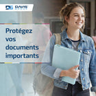 Davis Group - Classeurs à anneaux économiques anneaux ronds de 1,5 po - turquoise - paquet de 6-Couverture transparente sur le devant, le dos et l’arrière