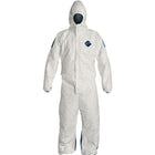 Dupont Personal Protection, Combinaisons Tyvek 400 D A/Capuchon, 3T-Grand, Blanc/Bleu, Tyvek, paquet de 6-Couleur Bleu