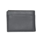 Club Rochelier - Portefeuille mince pliable pour homme avec carte d'identité amovible - Gris anthracite-2 pochettes pour billets