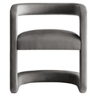 Modway - Winslow Tonneau Performance Velvet Chaise à manger - Storm Grey-9