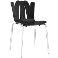 Modway - Flare Restauration Fauteuil d’appoint - Noir-Chaise à manger latérale moderne