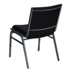 Flash Furniture – Chaise empilable robuste noire à motifs à revêtement Hercules rembourrée de 3 po, 4/pqt-Quantité de pile: 12