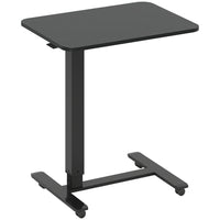 HOMCOM - Bureau debout pneumatique à hauteur réglable - 25,6 po L x 18,9 po l x 43,3 po H - noir-Le vérin à gaz ajuste en douceur le bureau debout entre 28,7 po et 43,3 po