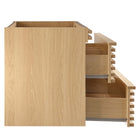 Modway - Render Support mural de 36" Armoire de toilette de salle de bain (lavabo non inclus) - Chêne-Bassin d’évier et installations non inclus
