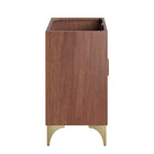 Modway - Daylight 36" Armoire à coiffeuse de salle de bain - Noyer-Matchs non inclus
