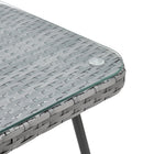 Manhattan Comfort - Ensemble moderne de patio Cannes pour 2 personnes avec table d’appoint - Gris - Lot de 3-27,95 po L x 26,77 po l x 29,53 po H