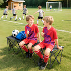 Outsunny - Banc d’équipe de sport pliant portable 4 places-Cadre avec revêtement en poudre et tissu résistant aux éclaboussures supportant chacun 243 lb (110 kg)  