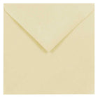 JAM Paper Enveloppes d'invitation carrées avec rabat européen - 7,5 x 7,5 po - Ivoire - paquet de 25-Enveloppe ivoire