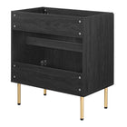 Modway - Chaucer 30" Armoire de toilette de salle de bain (lavabo non inclus) - Noir-Bassin d’évier et installations non inclus