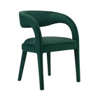 Modway - Pinnacle Performance Velvet Chaise à manger Ensemble de 2 - Vert-Capacité de poids : 330 lb.