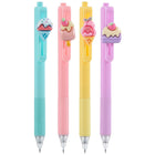 Merangue - Stylo rétractable Sweets - Lot de 4-Stylos fantaisie avec des embouts au design adorable