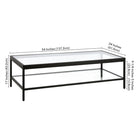 Hudson&Canal - Table basse rectangulaire Alexis , 137 cm de large, bronze noirci-10