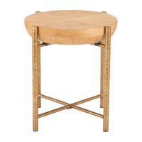 Zuo - Halya Table d’appoint - Naturel-Placage de bois raffiné avec texture naturelle chaleureuse