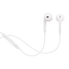Basic Tech Écouteurs filaires avec contrôle du volume et microphone intégré - Blanc-Contrôle du volume