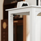 HOMCOM - Grand bureau d'ordinateur - 70,9 po L x 23,6 po l x 29,5 po H - blanc-Fabriqué en panneau de particules avec placage mélaminé pour plus de durabilité