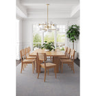 Manhattan Comfort - Lot de 4 chaises de salle à manger Giverny 46 cm style industriel chic - Nature-Cannage naturel fin fabriqué à partir de véritable rotin en bois