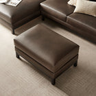 Modway - Roscoe Cuir végane Ottoman - Espresso-Bobine enchevuchée + Ressorts sinueux