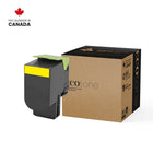 Ecotone - 70C1HY0 Remanufacturés Toner Cartridge - Jaune-Type : Réusinée EcoTone