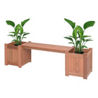 Dura Housewares - jardinière de fleurs tropicale -Construction durable en bois Meranti