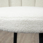 HOMCOM - Tabourets de bar hauteur comptoir avec dossier - blanc crème - paquet de 2-Base en acier solide avec patin de pied réglable pour garder les chaises d’îlot équilibrées lors de l’utilisation 
