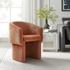 Modway - Verity Barrel Back Chenille Fauteuil à manger - Rouille-Chaise d’accent polyvalente