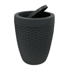 Panier ronde de salle de bain 7 L Modern Homes-Dotée d’un pratique couvercle pivotant et d’un sac masqué innovateur