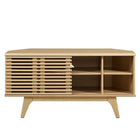 Modway - Render 46 po Meuble TV d’angle, Chêne-Assemblée requise