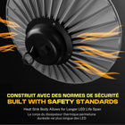 Bell+Howell - Éclairage d'atelier à LED Highburst - 6 000 lumens-Paramètres dimmables : lance un large faisceau qui couvre une grande surface, utilisez les paramètres pour le rendre plus lumineux ou pour lancer une lueur douce, en fonction de ce dont vous avez besoin