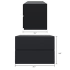Nexera - Table de nuit Avenue, 1 tiroirs, Noir-Meubles conçus et produits au Canada à partir de panneaux de particules et de MDF certifiés CARB II/FSC.  Item expédié en 24-48 heures après réception de la commande.  Assemblage requis
