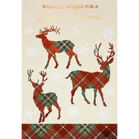 Rosedale - Cartes De souhaits Noël / Enveloppes - 5-1/2 po x 8 po - Renne - Paquet de 12-Cartes de souhaits qualité boutique