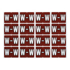 Pendaflex Étiquettes de classement à onglet marron A–Z – W – Paquet de 240-Compatibles avec les étiquettes de la série Datafile L8701