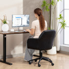 HOMCOM - Fauteuil de bureau pivotant à hauteur réglable - noir-Assemblage requis