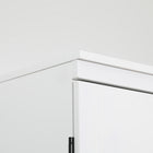 HOMCOM - Armoire de cuisine 6 niveaux avec 4 portes - blanc-Assemblage requis 